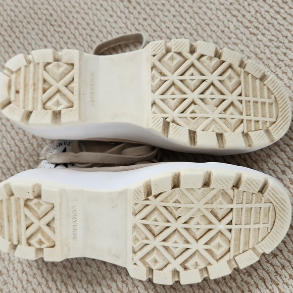 Women's Converse All Star High-Top Sneakers - Beige, Size 6 - Picture 6 of 7